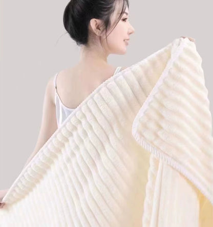 High Quality 280G Coral Fleece Bath Towel Increased Thickening Quick Drying Soft for Adults Home Use Not Easy to Lose Hair